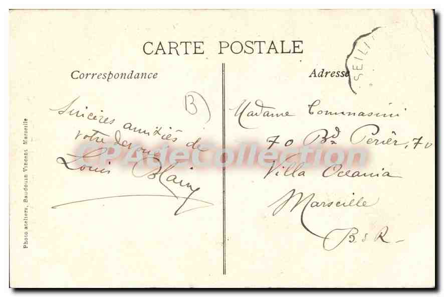 CPA En Provence Costume Provencal — Verso