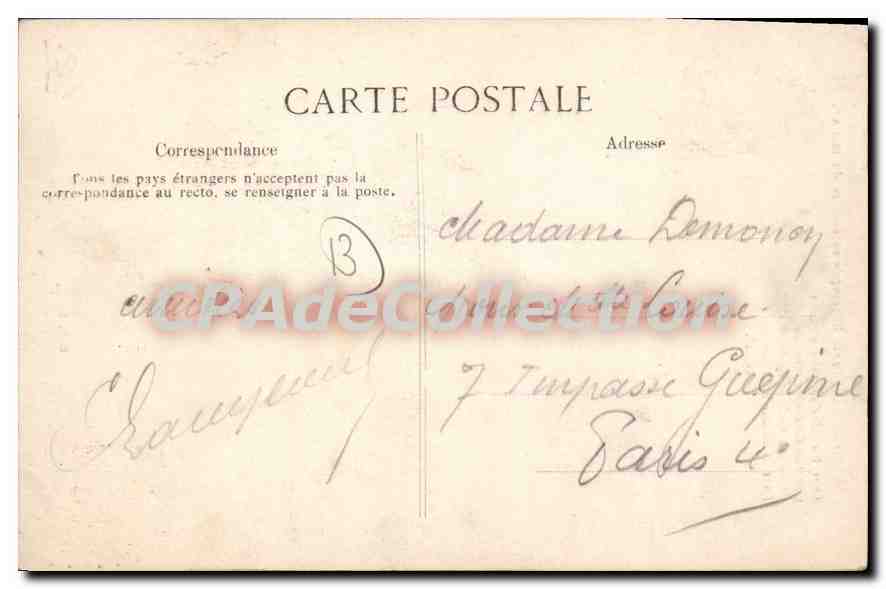 CPA Provençale En Coiffure Du matin — Verso