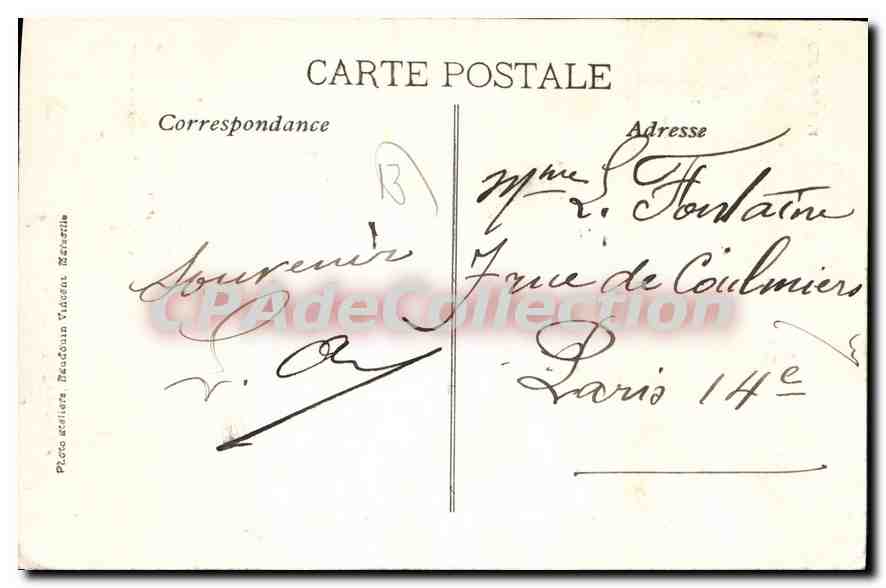CPA En Provence La Cigale Provencale — Verso