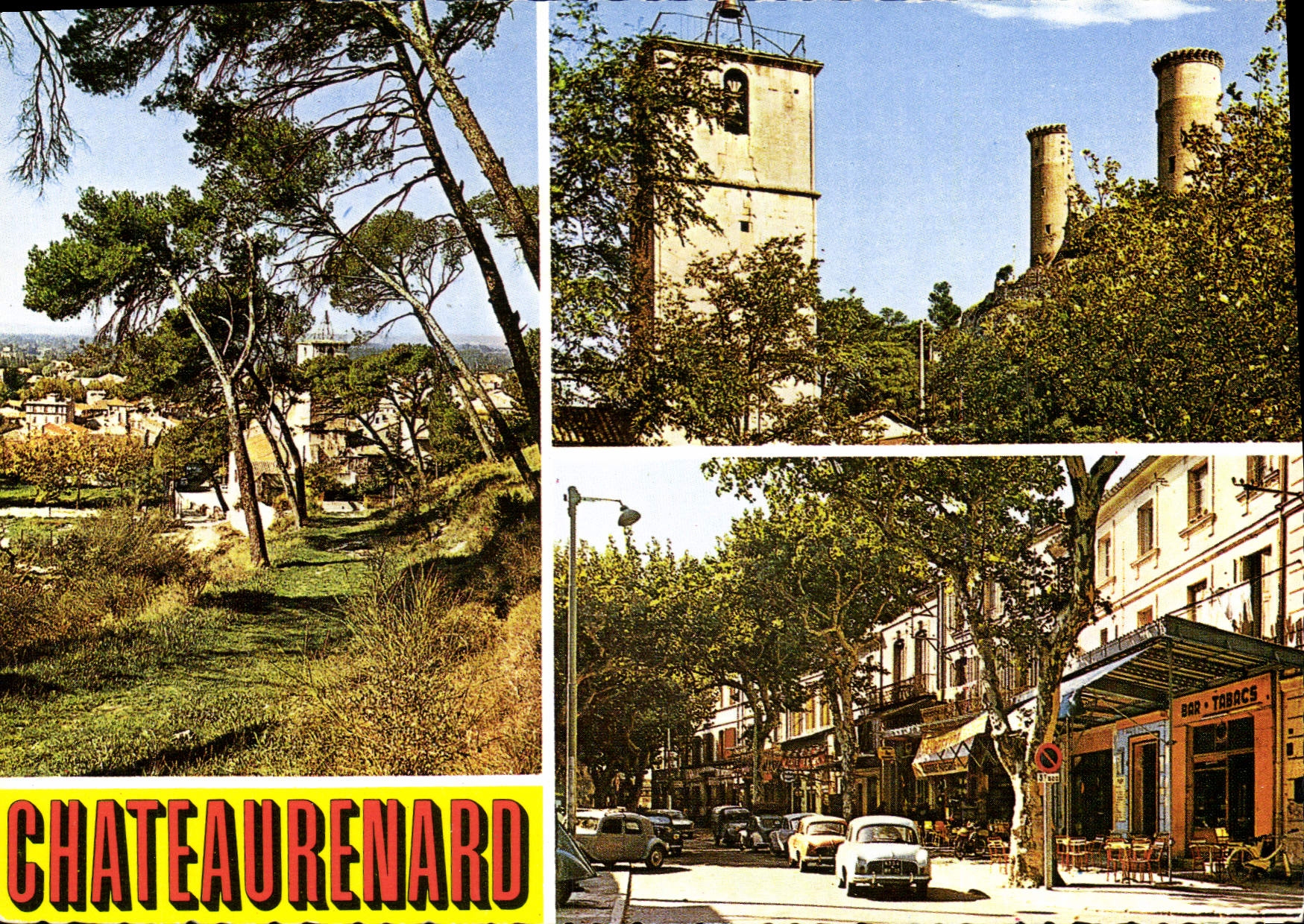CPSM Chateaurenard Le Cours Echappee Sur La Ville