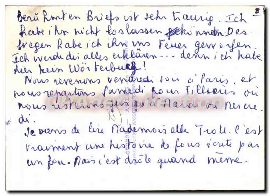 CPSM gardians taureaux — Verso