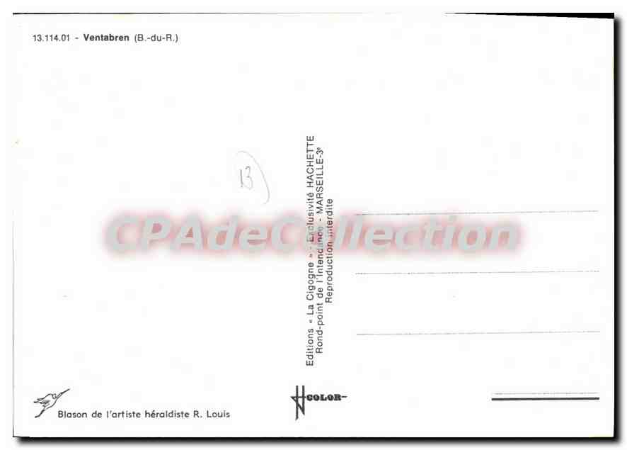 CPSM Roquefavour Ventabren — Verso
