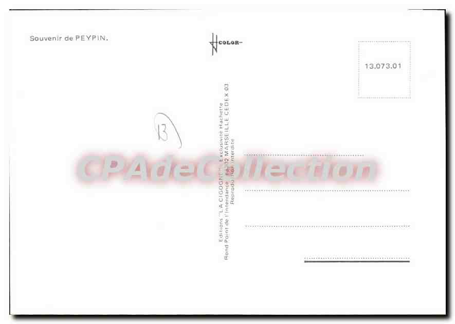 Peypin — Souvenir de Peypin — Édition 'LA CIOGNE' à Marseille — Reverso
