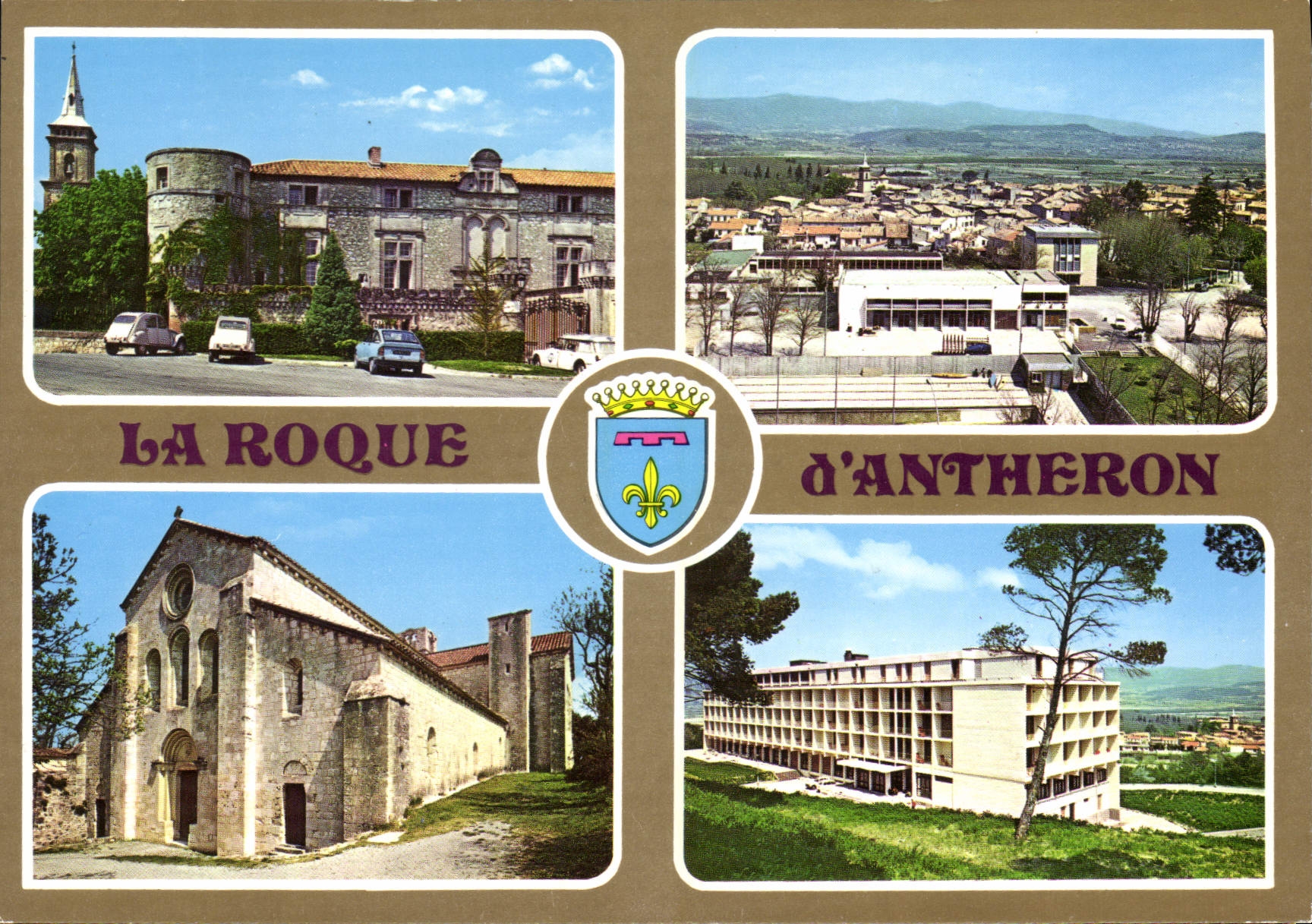 La Roque d'Antheron — vue panoramique et monuments — Éditions Hachette