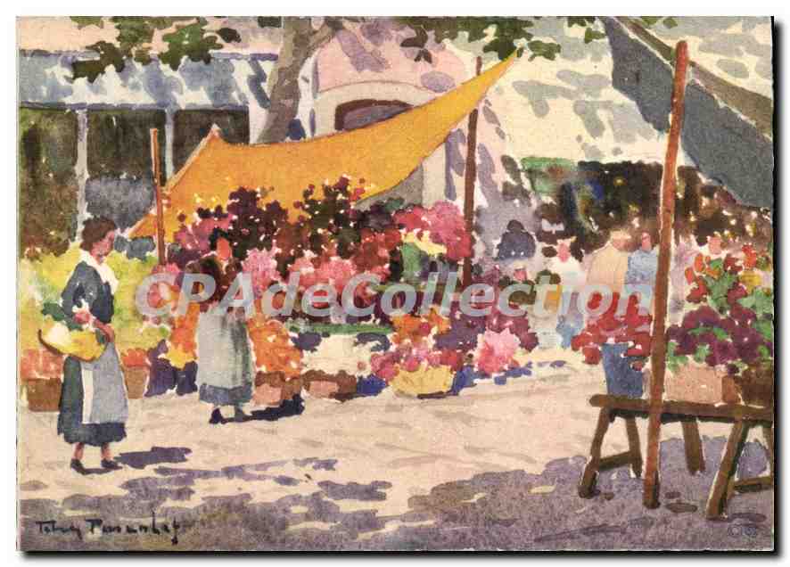 Marché aux fleurs en Provence (France) — T. P. — STF No. 2267
