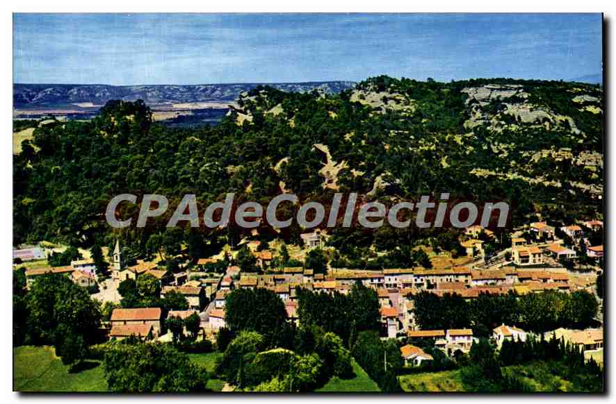 Lamanon (B. du Rh.) — Vue générale aérienne — Imprimeur Combet, Mâcon