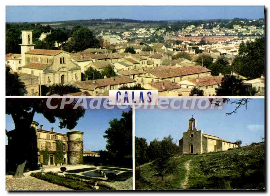 CPSM Calas Vue Generale Le Chateau La Chapelle
