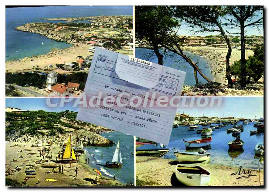 La Couronne (13) — Plage du Verdon, Plage Ste Croix, Port de Carno — Édition Tardy