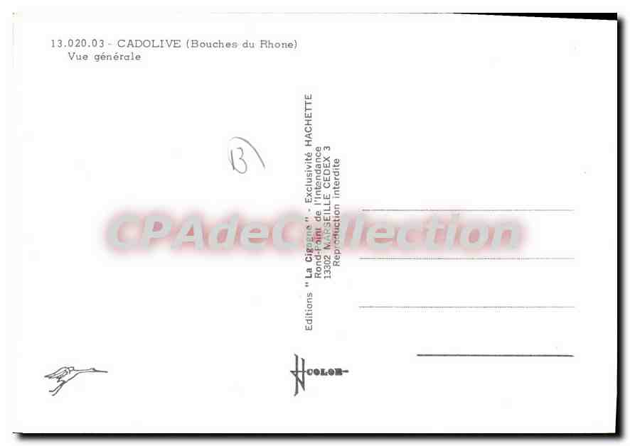 Cadolive — Vue générale — Éditions La Cigogne — Reverso