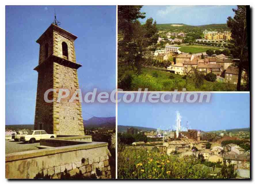 Gardanne — vue de la tour, du village et de l'usine — Éditions 'La Cigogne'