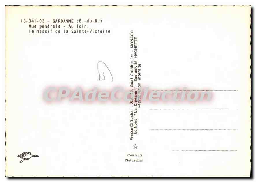 Gardanne (B.-du-R.) — Vue générale — Au loin le massif de la Sainte-Victoire — Presses-Diffusion - S.A. "La Cigogne" — Reverso