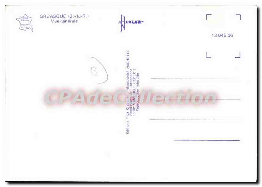 Greasque (B.-du-R.) — Vue générale — Éditions La Cigale, exclusivité Hachette — Reverso
