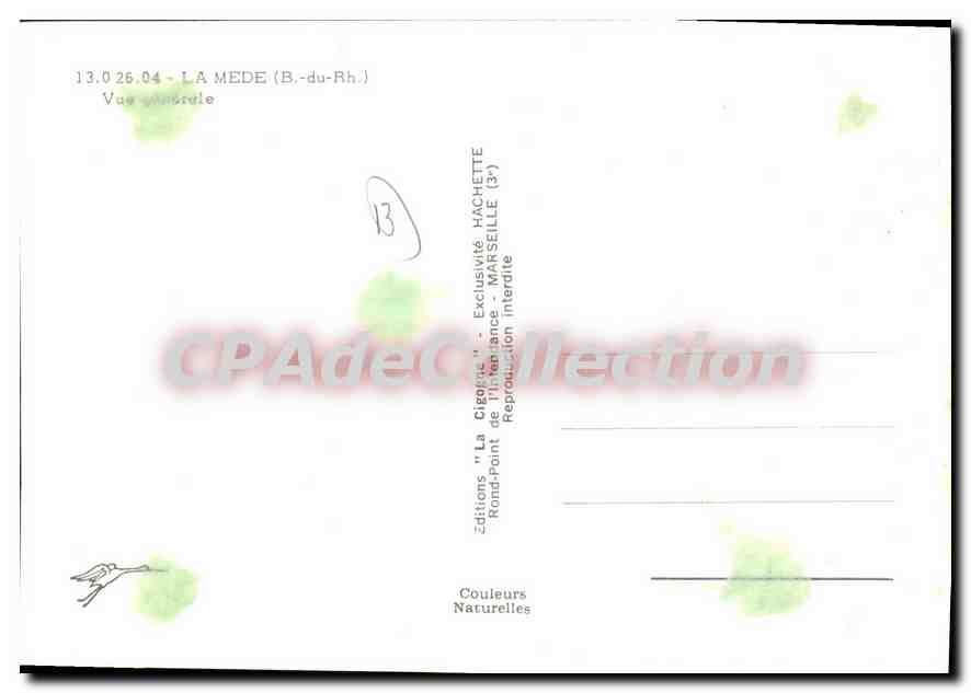 CPSM La Mede Vue Generale — Verso