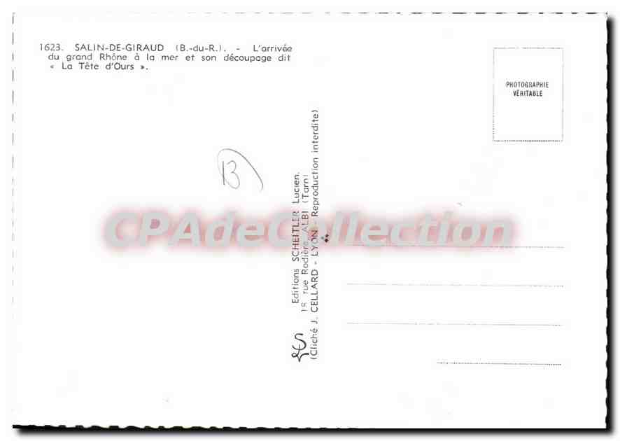 CPSM Salin De Giraud Du Grand Rhone — Verso