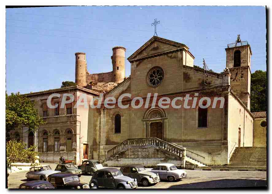 CPSM Chateaurenard I'Eglise Et Les Tours Du Vieux Château