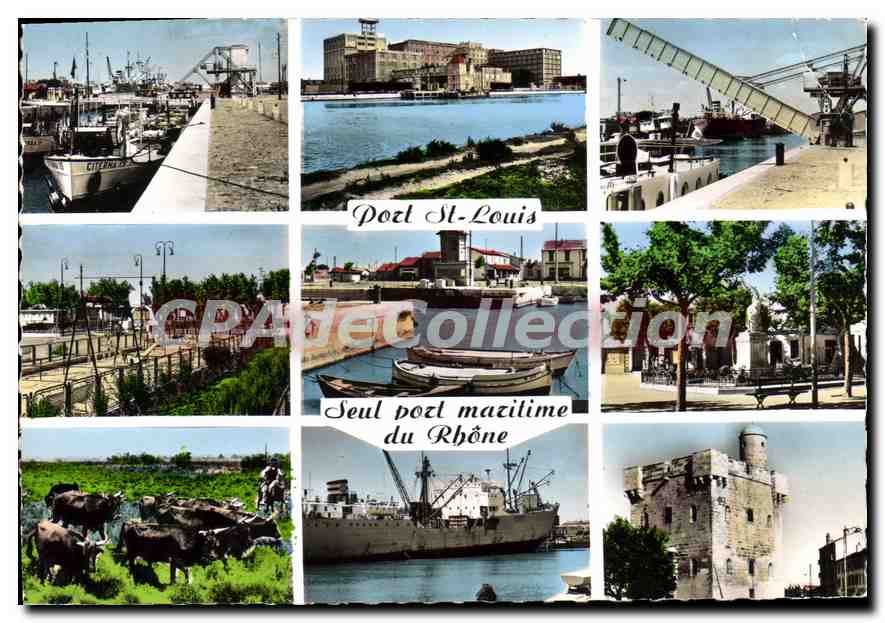 Port Saint-Louis-du-Rhône — vue panoramique — CPAdeCollection