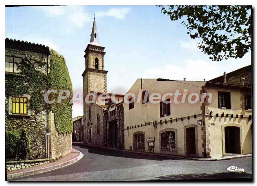 La Roque-d'Anthéron — L'église, carrefour Adam et Craponne — Éditions S.M.D. Impressions Combier