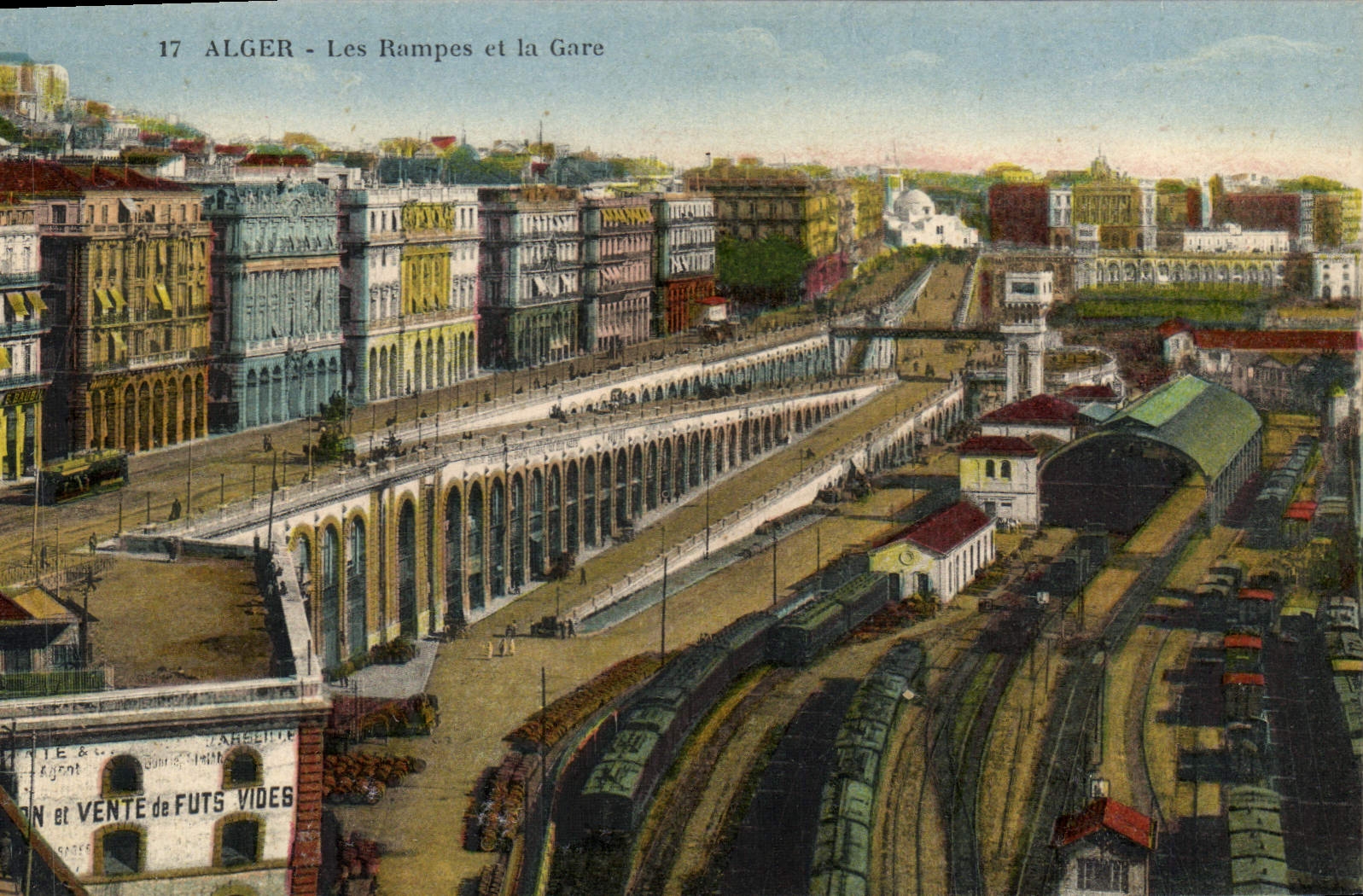 Alger - Les Rampes et la Gare — CPAdeCollection, Strasbourg