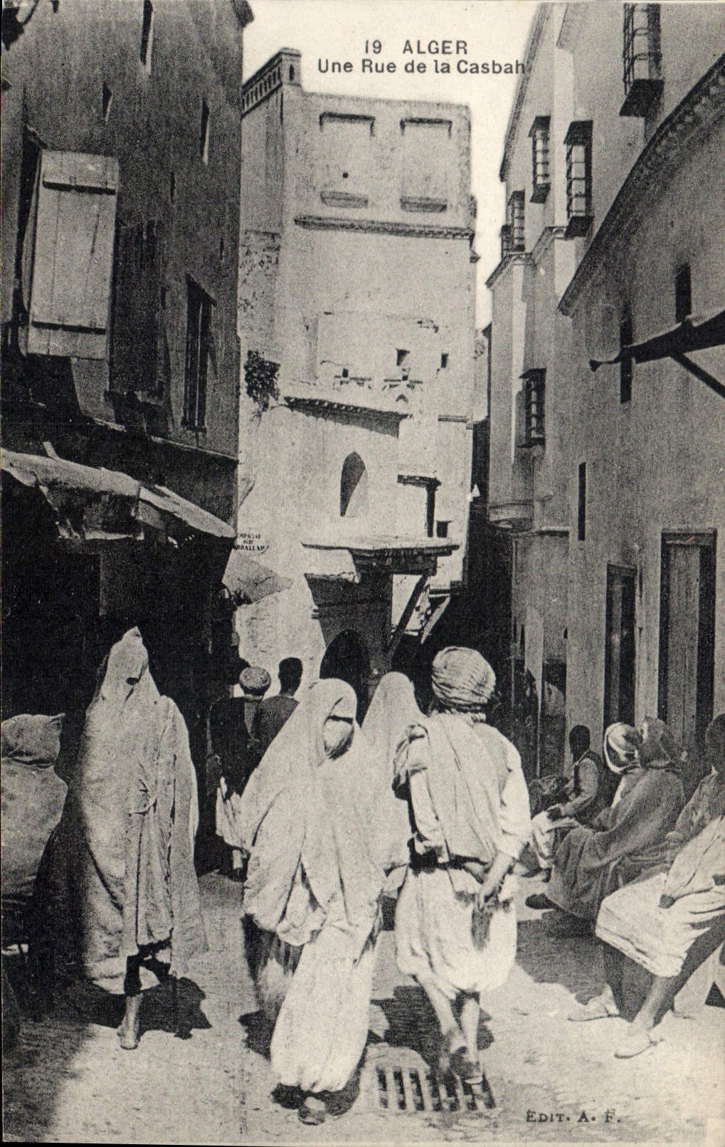 CPA Alger Une Rue De La Casbah