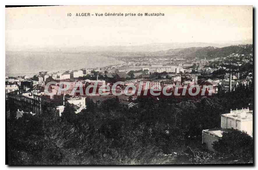 CPA Alger Vue Generale Prise De Mustapha