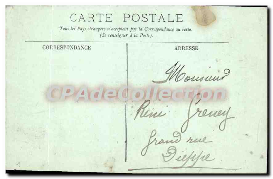 CPA Alger Le Boulevard De La République et l'escalier de la pêcherie — Back