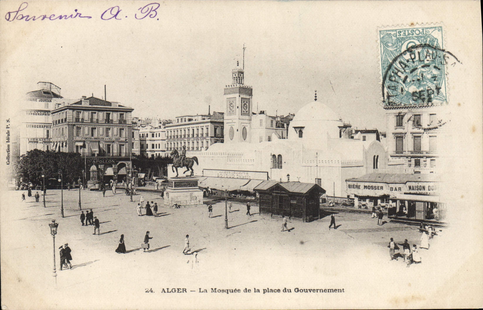 Algéro — La Mosquée de la place du Gouvernement — Collection Jourdan, n°24