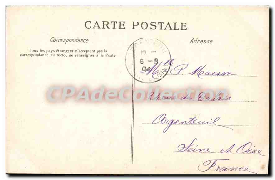 Algéro — La Mosquée de la place du Gouvernement — Collection Jourdan, n°24 — Rückseite