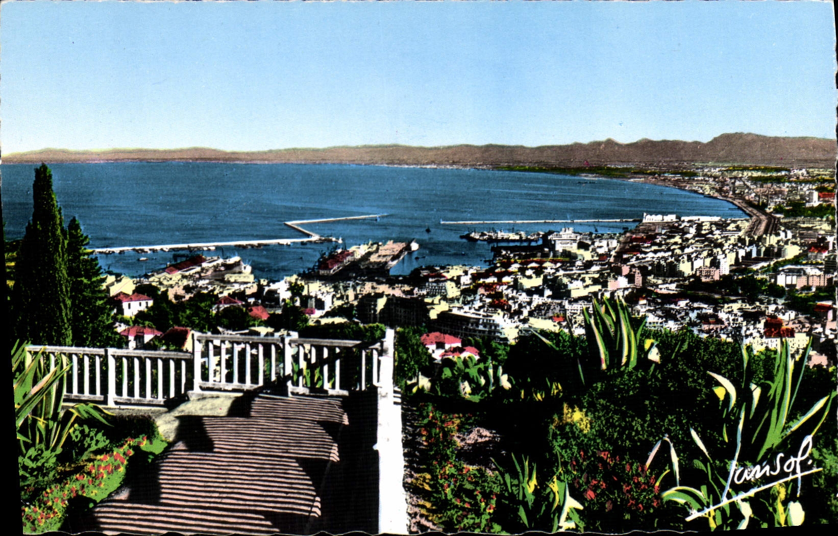 Baie vue du Balcon St-Raphaël — Alger — édition C. 118