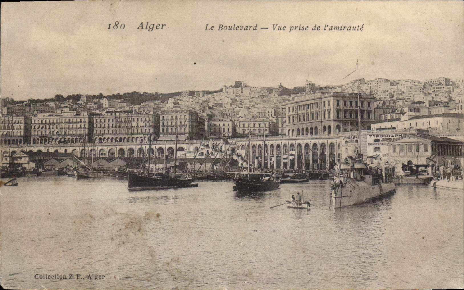 Alger — Le Boulevard — Vue prise de l'amirauté