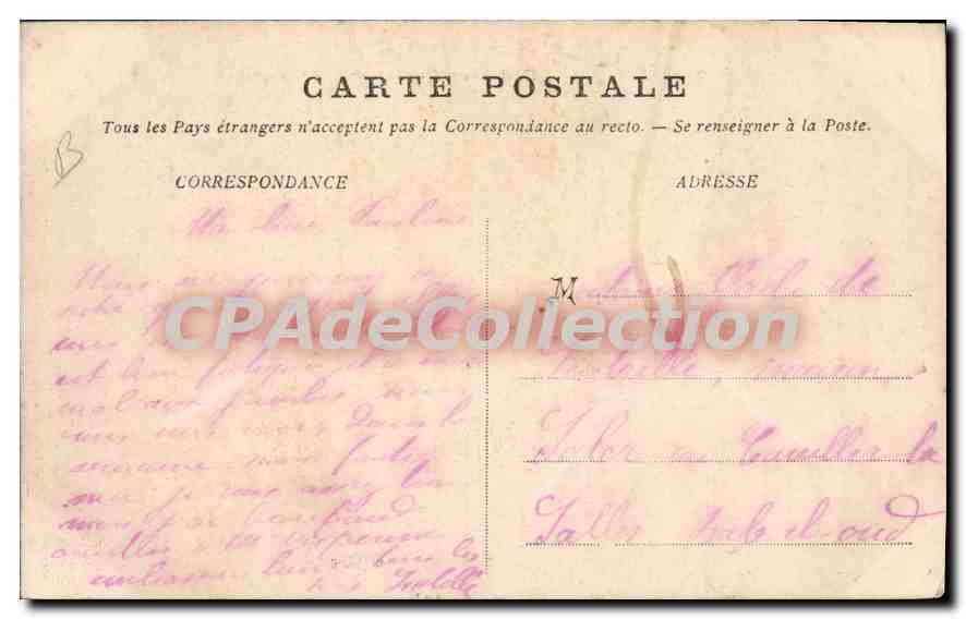 Alger — Le Boulevard — Vue prise de l'amirauté — Verso