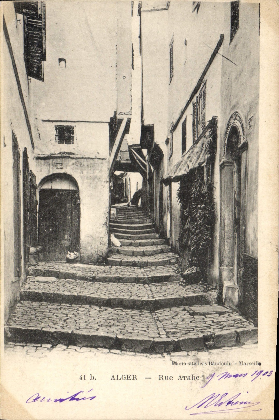 Algérie — Rue Arabe — Photo-ateliers Baudouin - Marseille