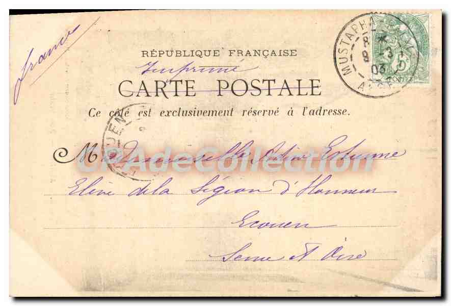 Algérie — Rue Arabe — Photo-ateliers Baudouin - Marseille — Back