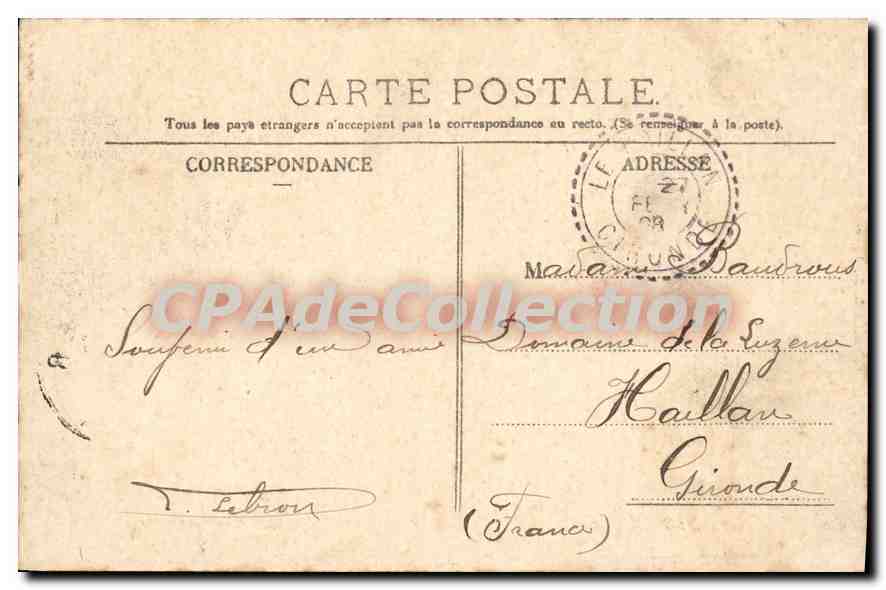 Pèlerinage de Mauresques au Cimetière — Alger — Collection D. Z. — n° 318 — Back