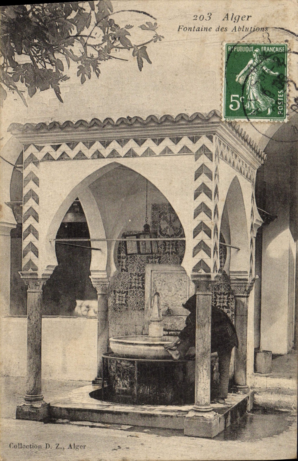Alger — Fontaine des Ablutions — Collection D. Z., Alger