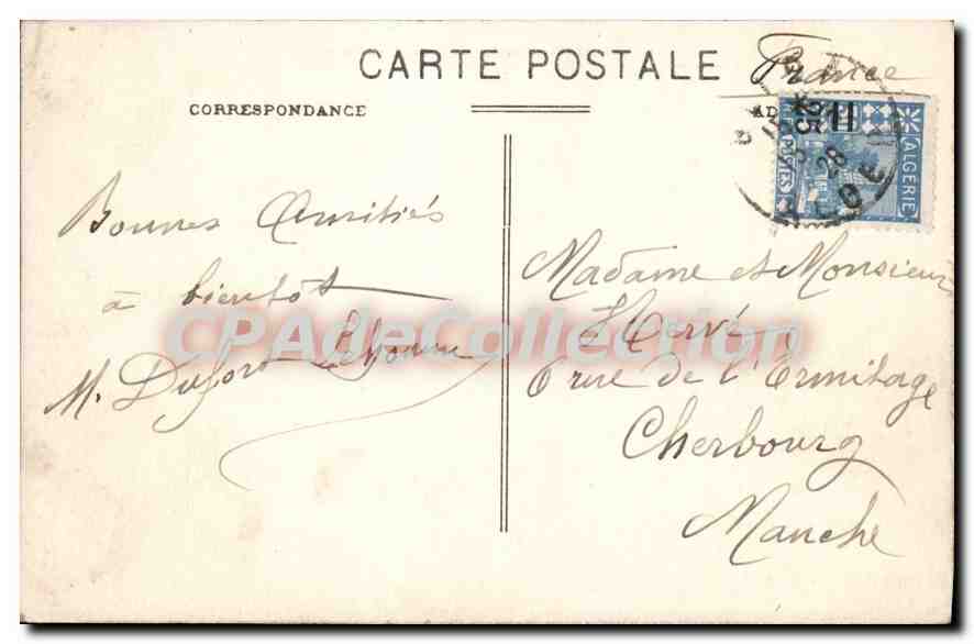 Alger – Palais d'Été du Gouverneur – Un coin du Parc — CPAdeCollection n°304 — Verso