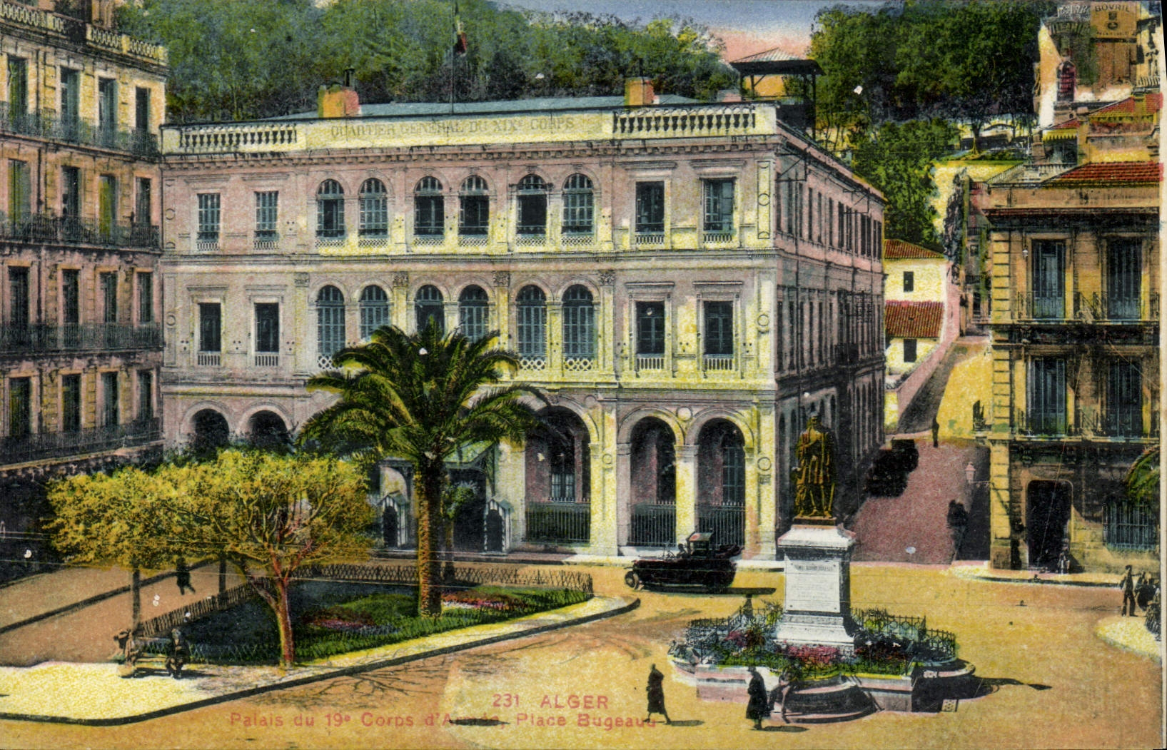 Palais du 19e Corps d'Armée — Place Bugeau — Édition L. & Y. Alger