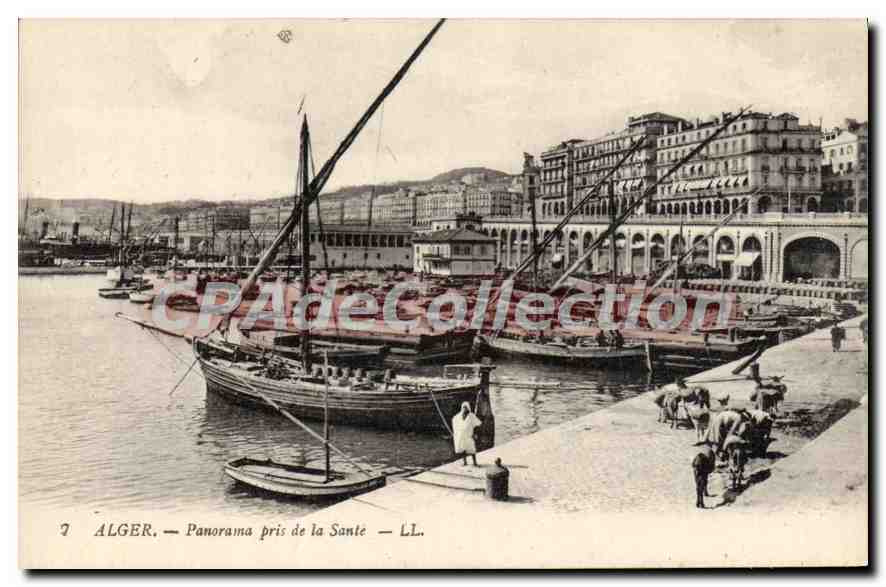 Algéro — Panorama pris de la Santé — LL.