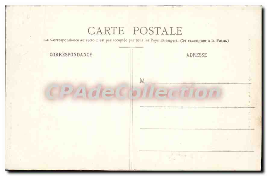 Alger - Intérieur du Palais de la Kasbas — Collect. France, n°39 — Verso