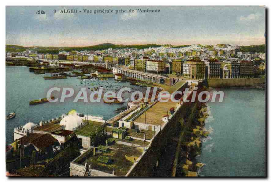 CPA Alger Vue Generale Prise De I'Amiraute