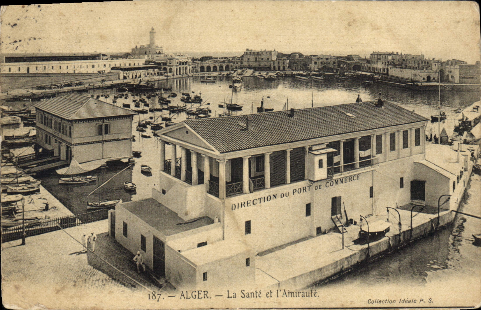 CPA Alger La Sante Et I'Amiraute direction du port de commerce