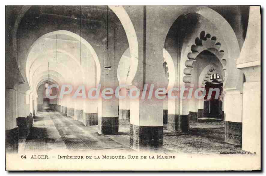 Alger — Intérieur de la Mosquée, Rue de la Marine — Collection Idéale P. 5