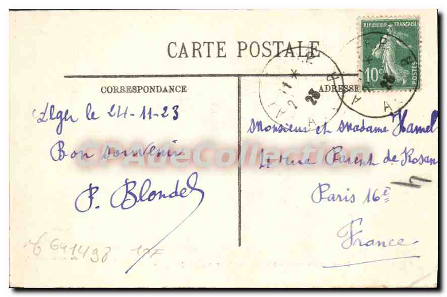 Alger — Intérieur de la Mosquée, Rue de la Marine — Collection Idéale P. 5 — Rückseite