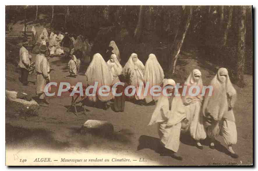 CPA Alger Mauresques Se Rendant Au Cimetiere