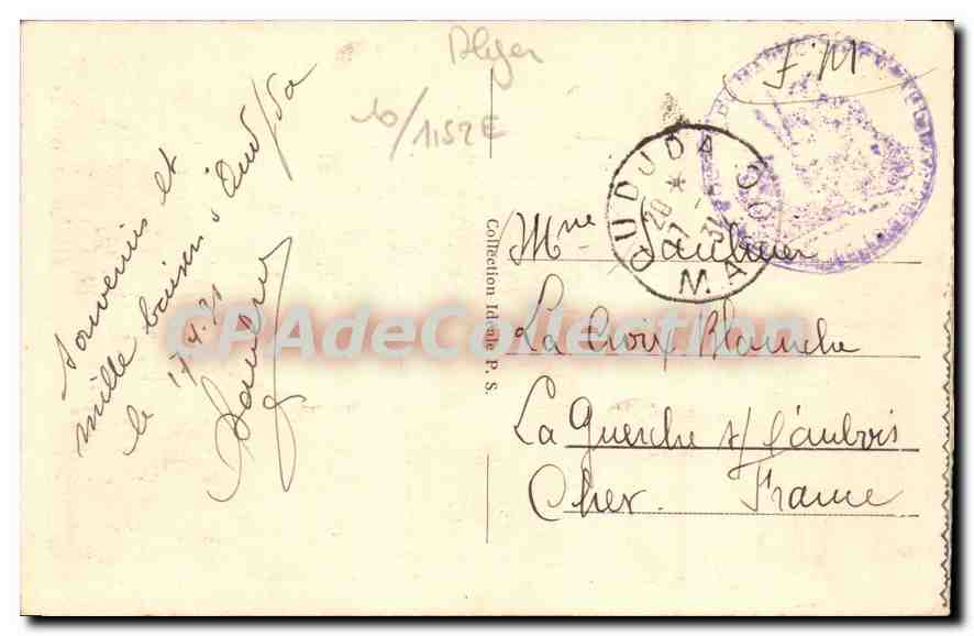 Alger - Mosquée Djemâa Djedid - Rue de la Marine — éditeur inconnu, n° 55 — Rückseite