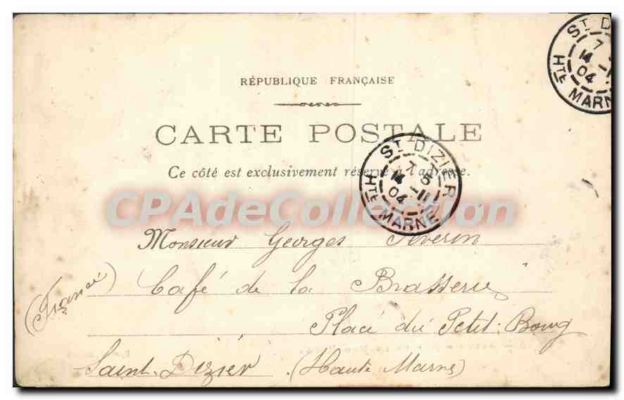 CPA Alger Rue De La Mer Rouge vue strereoscopique — Back