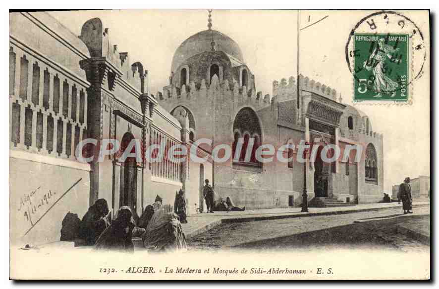 Alger - La Medersa et Mosquée de Sidi-Abderbaman — E. S. n°1232