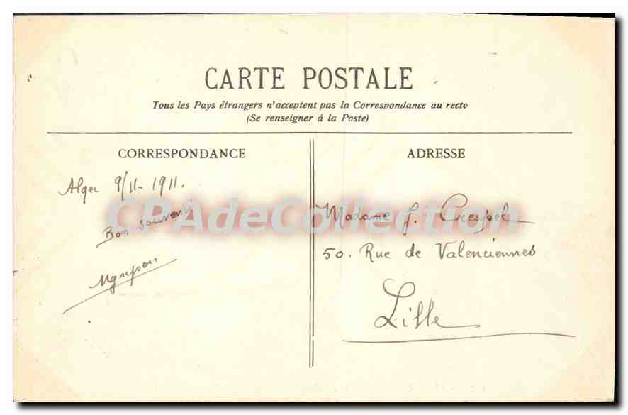 Alger - La Medersa et Mosquée de Sidi-Abderbaman — E. S. n°1232 — Back