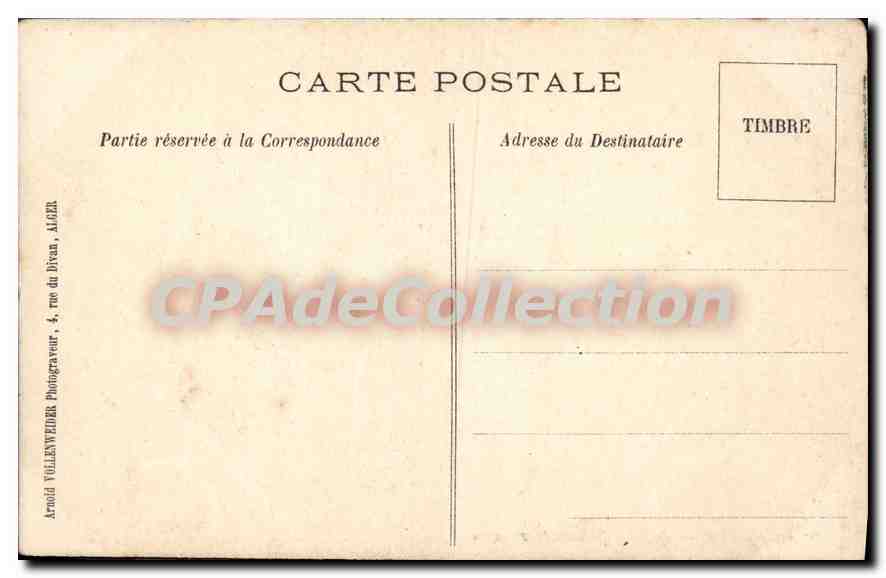 CPA Alger Notre Dame D'Afrique — Back