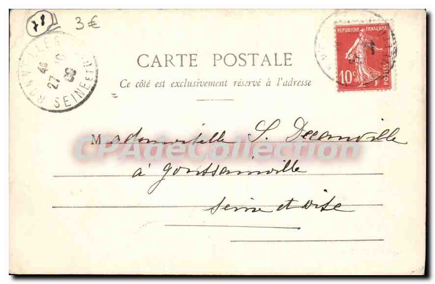 CPA Bonnelles Bissy Une Vue Du Parc — Rückseite