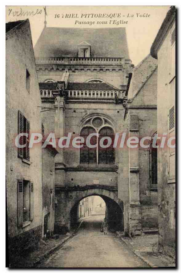 CPA Triel Pittoresque La Voute Passage Sous I'Eglise